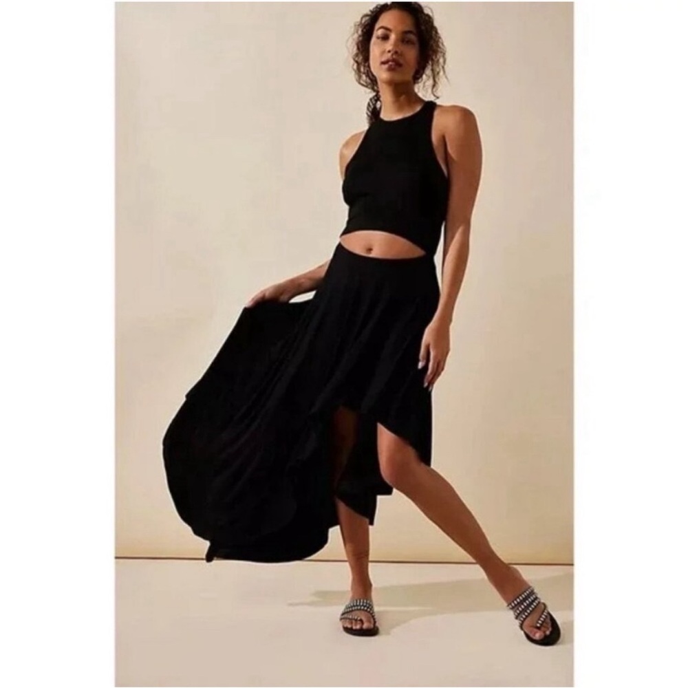 Nwot Large Free People Black Sleeveless Dress